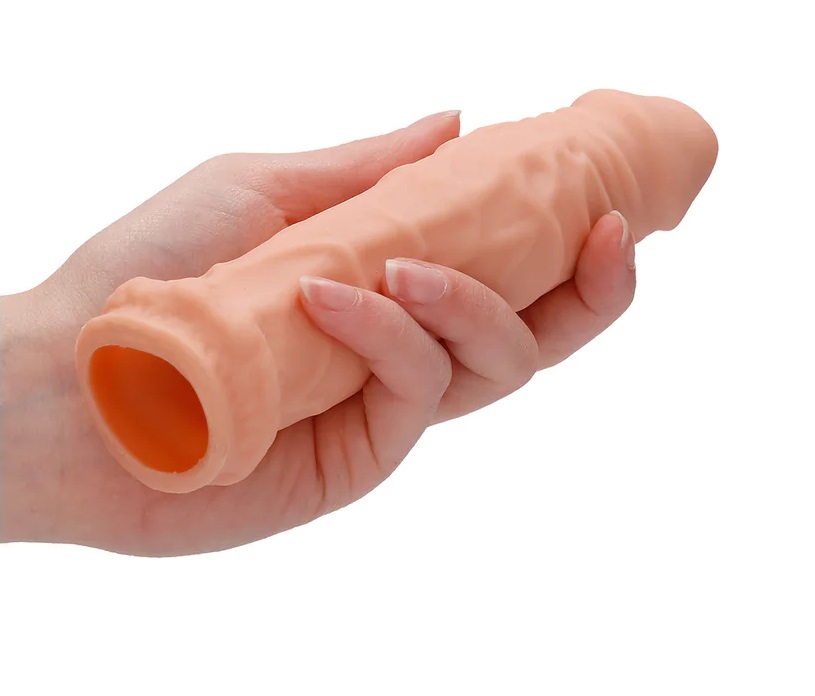 Be the bigger, better deal. The super-lifelike shapes, textu... RealRock - Penis Sleeve 6" - Flesh photo-5