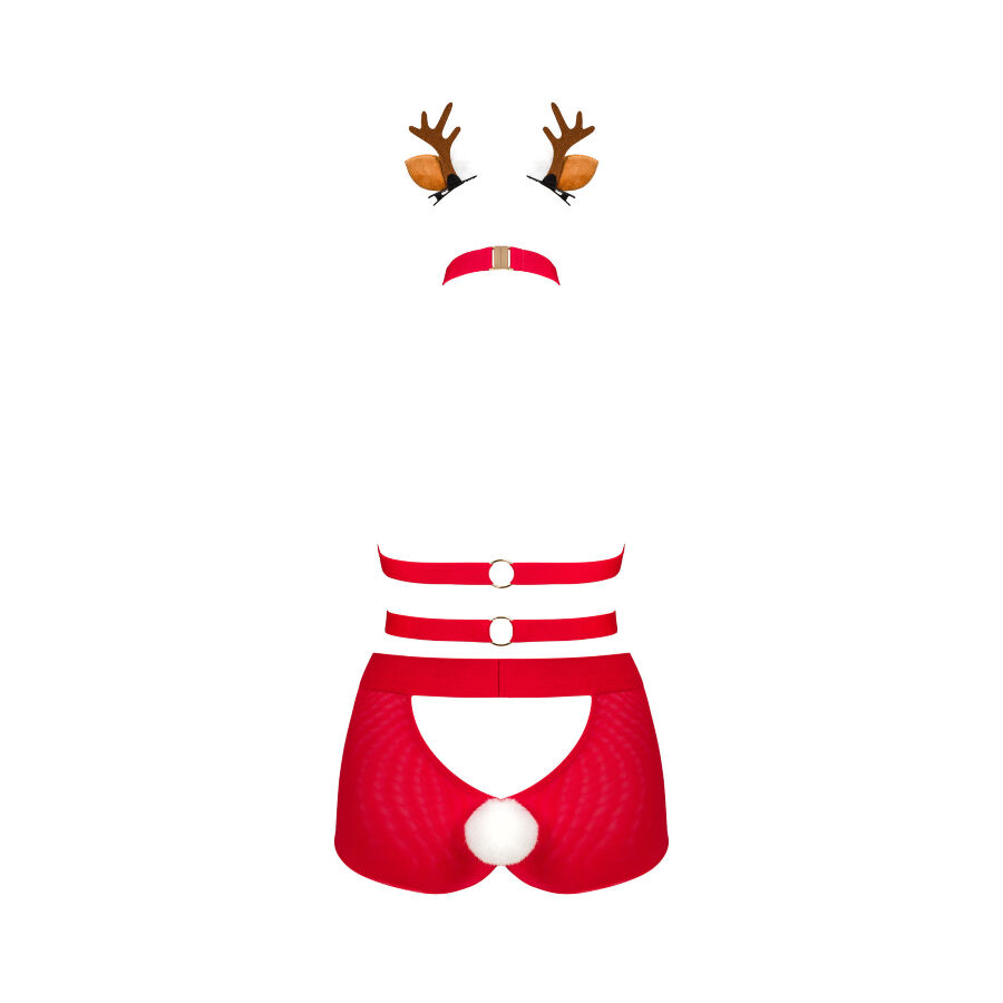 Sensual Mrs. Reindeer knows how to raise the temperature of ... Obsessive - Ms Reindy Set - Red - XS/S photo-4