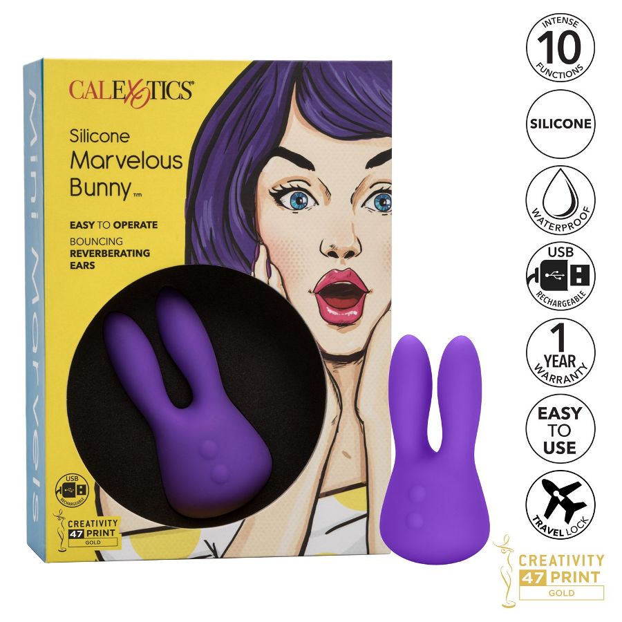 .
CEN - Marvelous Bunny 迷你震動器 - 紫色 照片-9