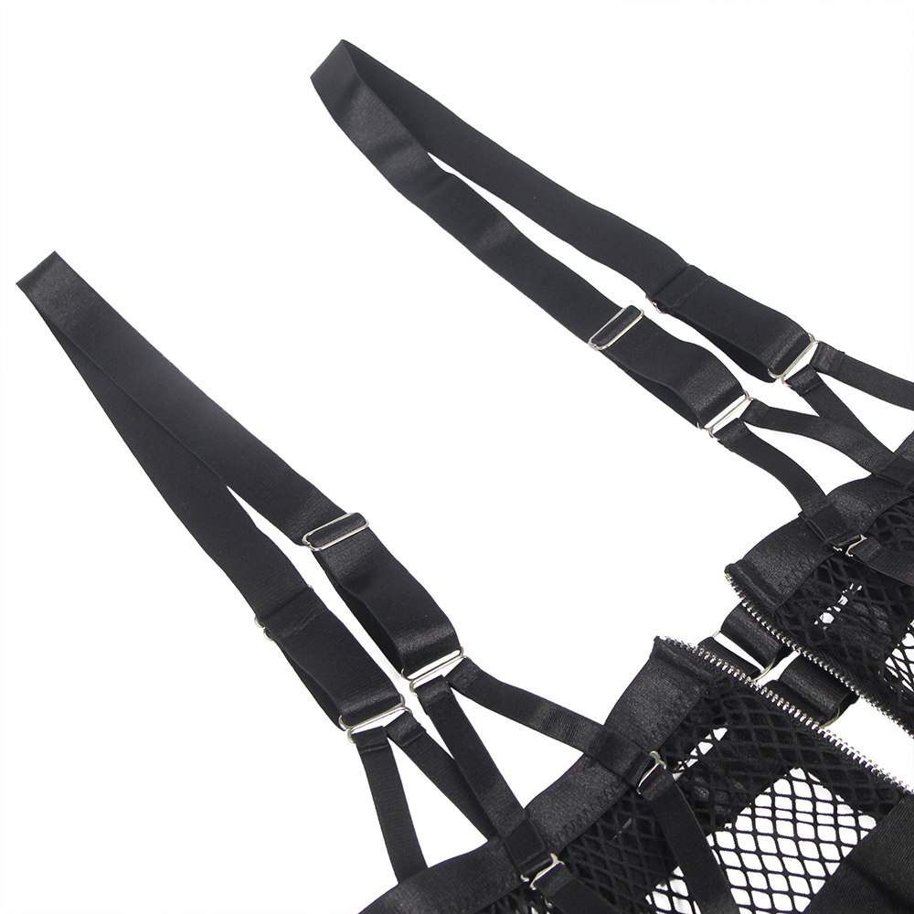 Mesh Bra Top Zipper Front Backless Dress Sexy Costume
Mater... Ohyeah - Open Butt Hot Costume - Black - M photo-15