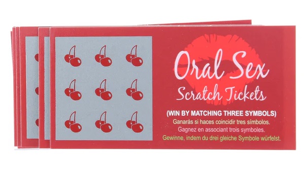 Get lucky with every ticket with 8 winning tickets of oral p... Kheper Games - Oral Sex Scratch Tickets photo-2
