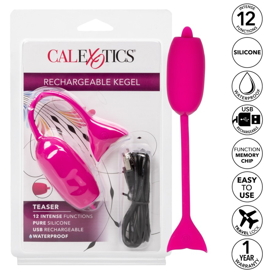 Primed and ready for your next pelvic floor workout, the Rec... CEN - Rechargeable Kegel Teaser - Pink photo-8