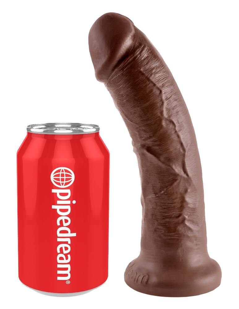 Do you want your first dildo to look and feel just like the ... King Cock - Cock 8″ - Brown photo-5