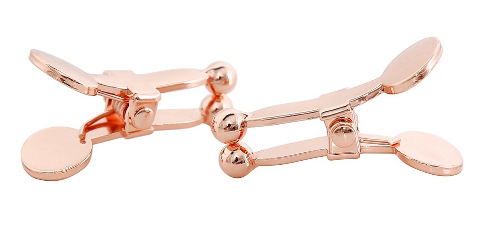 Introducing our Nipple Clamps with Ball Tips in Rose Gold – ... Kiotos - Ball Tip Nipple Clamps - Rose Gold photo-6