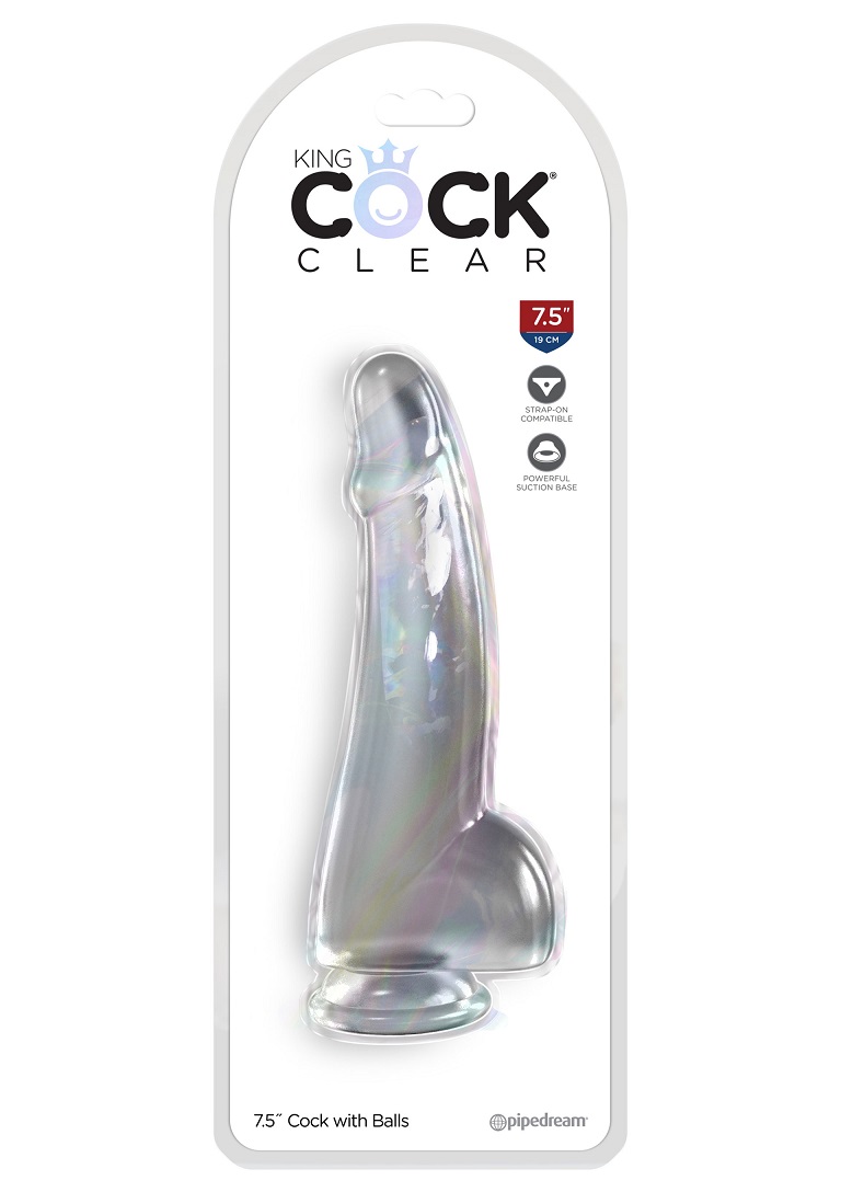 Clearly the best! Created to heighten your pleasure experien... King Cock - 7.5" Clear Cock w Balls photo-3