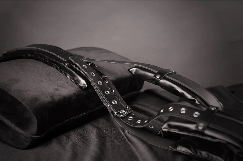 Seeking for more pleasure between you and your partner? Made... Ouch - Padded Thigh Sling w Adjustable Straps - Black photo-4