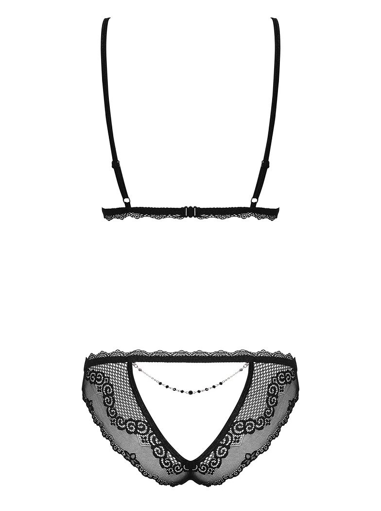 The perfect colour of underwear for a wonderful night? Of co... Obsessive - Millagro Set - Black - S/M photo-8