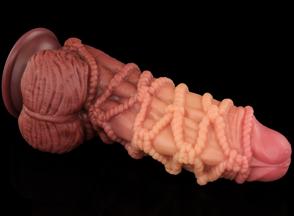 Built to deliver the most lifelike satisfaction, Love Toy Ki... Lovetoy - 9.5" Dual Layered Cock w Rope photo-5