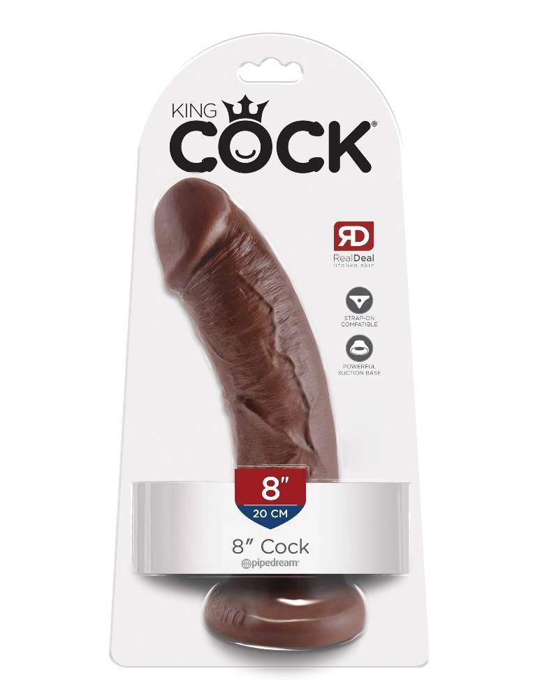 Do you want your first dildo to look and feel just like the ... King Cock - Cock 8″ - Brown photo-6