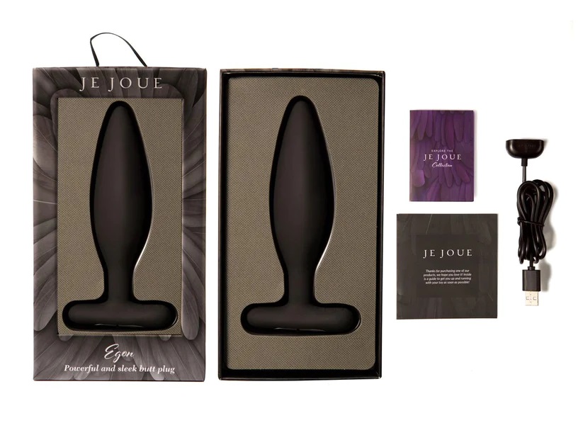 The Egon vibrating butt vibrator is designed for its multi-s... Je Joue - Egon Vibro Butt Plug - Black photo-15