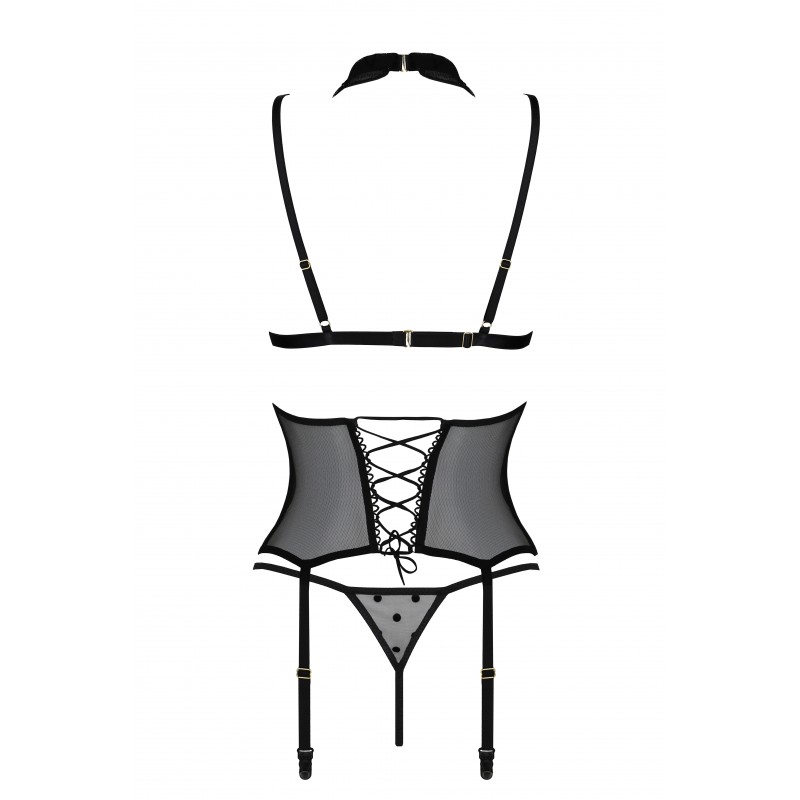 If you are looking for erotic underwear that will be able to... Passion - Dominica Corset - Black - L/XL photo-6