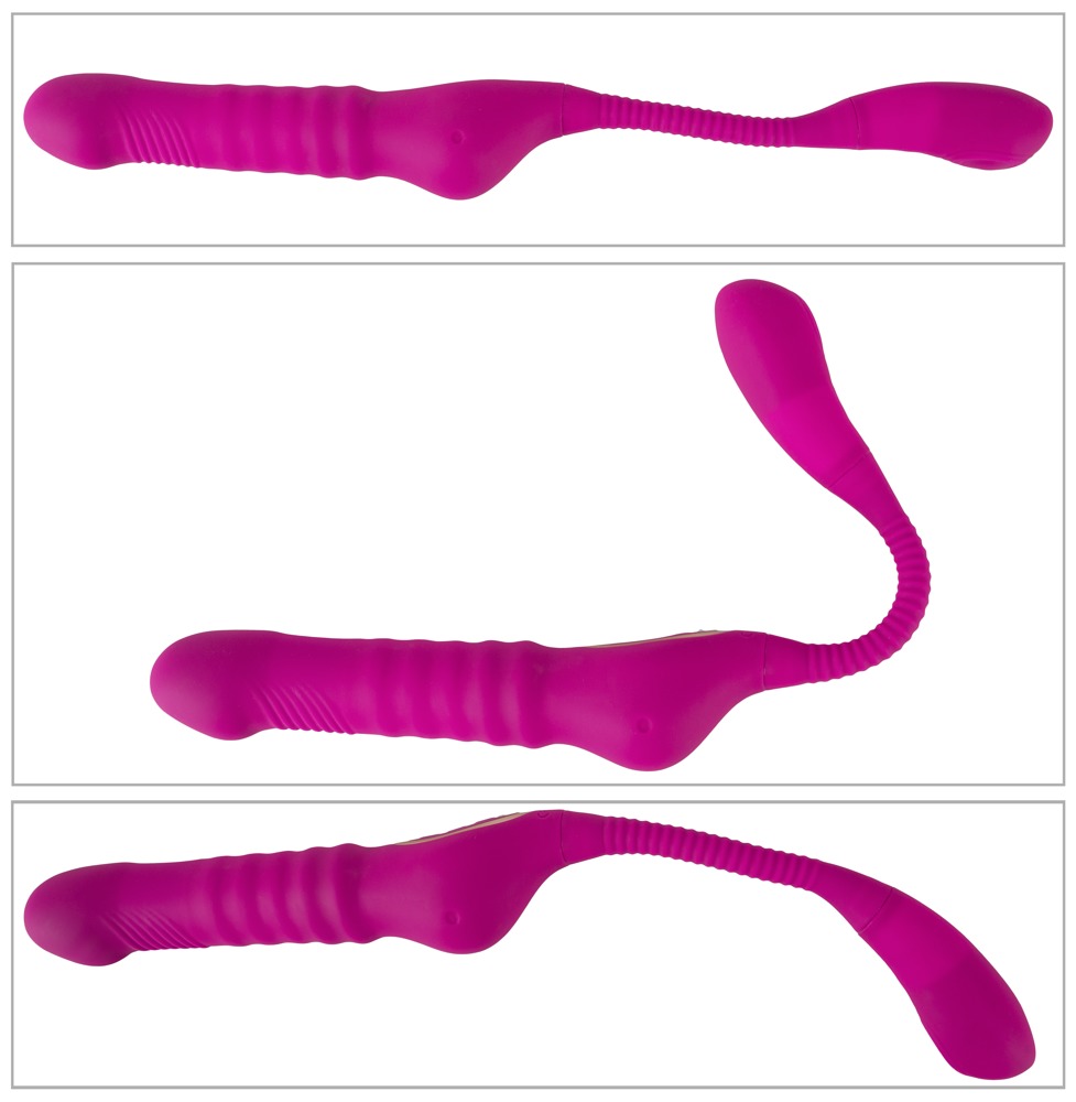 Deep double pleasure!
The flexible 3 Function Vibrator from ... Javida - 3 Function Vibrator - Pink photo-10