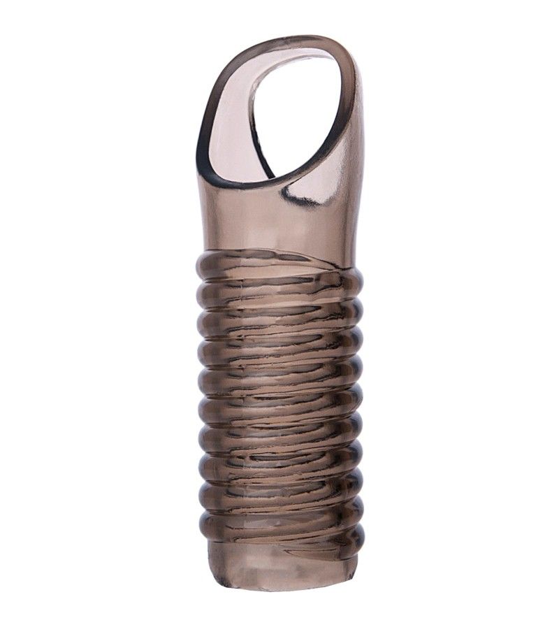 Penis attachment with ribs and scrotum grab
SIZE: 8.5cm - 3... XLover - Penis Extender Sleeve - Black photo-2