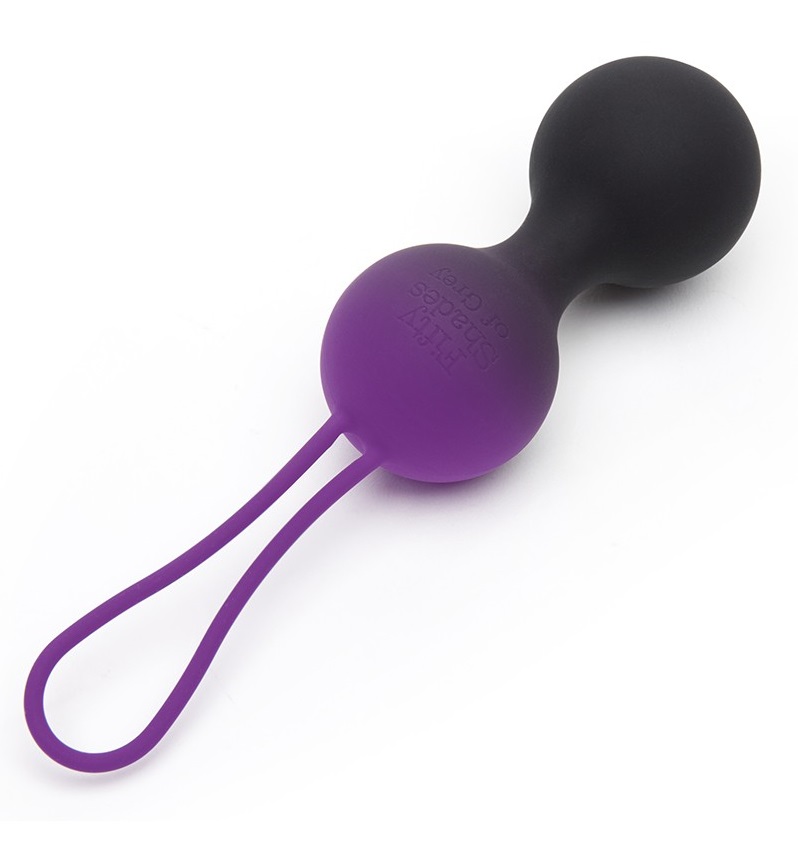 Colour changing 90g silicone jiggle balls, based on a best s... Fifty Shades of Grey - Inner Goddess Jiggle Balls - Purple photo-4