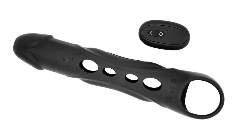 Ramrod’s Vibrating Extender provides extra length and extra ... Dreamtoys - Ramrod Vibro Extender - Black photo-7