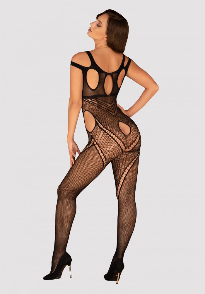 A very seductive and spicy bodystocking model with lots of s... Obsessive - Bodystocking G322 - Black - S/M/L photo-4