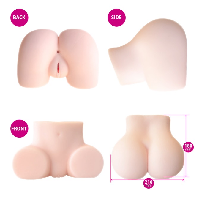 Large toy with 2 parts of insertion – anal and vagina. They ... Mode Design - Super Saddle Trembling JK Masturbator photo-3