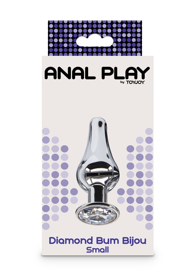 Introduce a glamorous twist to your anal adventures with the... ToyJoy - Diamond Bum Bijou Plug S - Silver photo-5