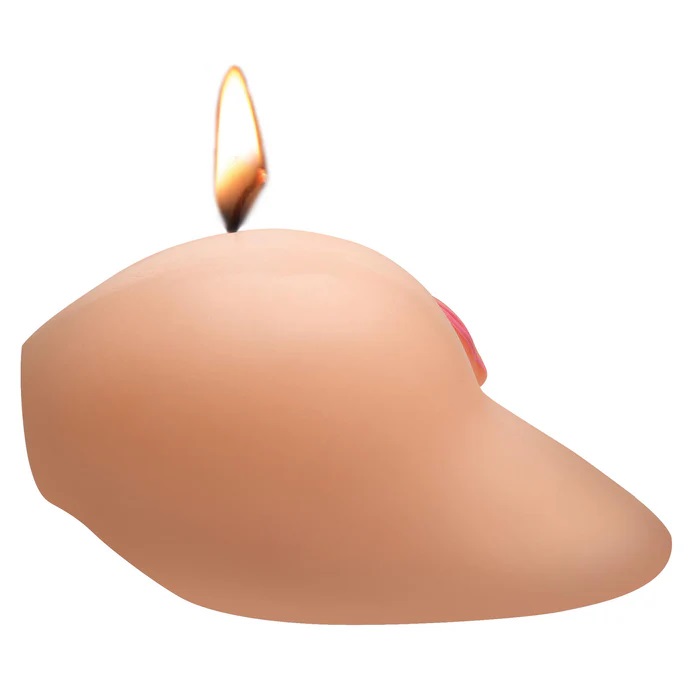 Add a little fun to your wax play scene with this Hot Ass Bu... Master Series - Hot Ass Butt Candle - Flesh photo-4