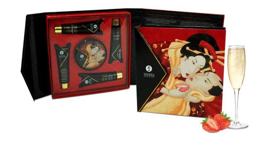 Perfect for romantic getaways, makes a great gift, or a good... Shunga - Geisha's Secrets Set Strawberry photo-2
