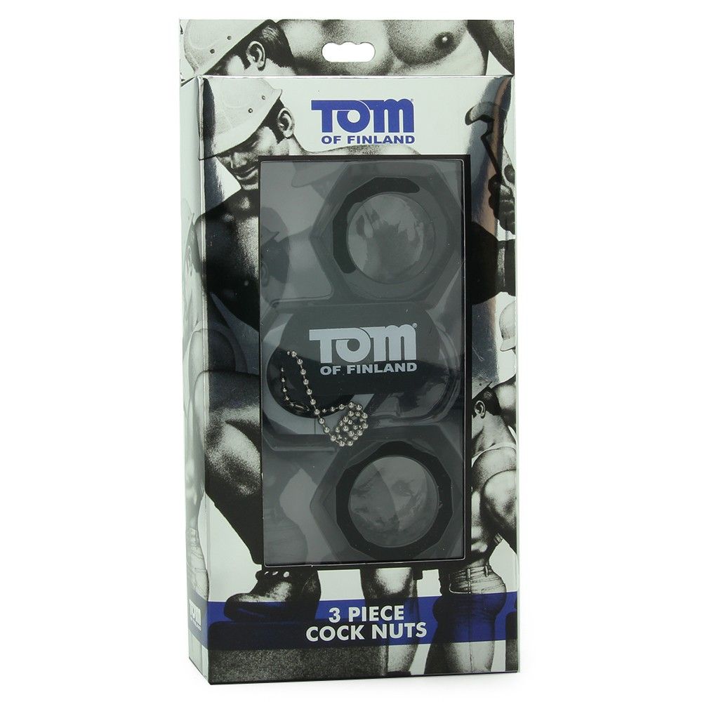 This set of stretch to fit cock rings work great as cock rin... TOF - 3 Piece Cock Nuts photo-17