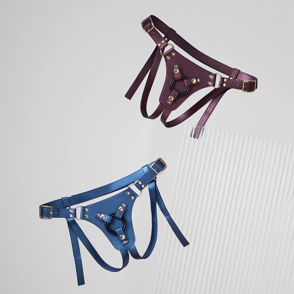 Dive into the world of the new Generous harness, where the g... Strap-On-Me - Generous Strap-On Harness - Blue photo-6