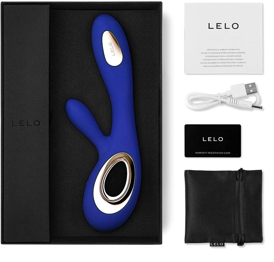 SORAYA WAVE is the world’s most luxurious rabbit massager of... Lelo - Soraya Wave Rabbit Vibrator - Midnight Blue photo-11