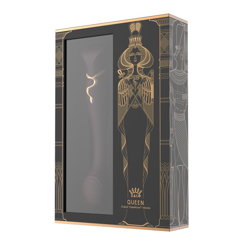 Experience true luxury with the ZALO Queen G-spot PulseWave ... Zalo - Queen APP Heating Vibro Set - Wine Red photo-19