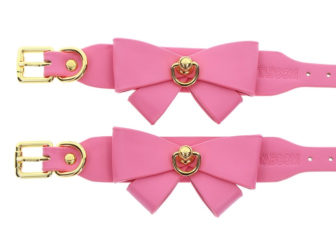 Add a touch of cuteness and sexiness to your bondage collect... Taboom - Malibu Ankle Cuffs - Pink photo-7
