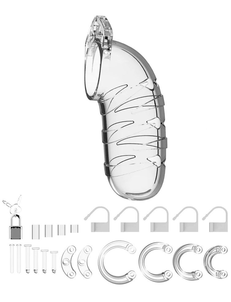 ManCage Chastity Cages are manufactured from high-grade poly... ManCage - Chastity Cage #5 - Clear photo-2