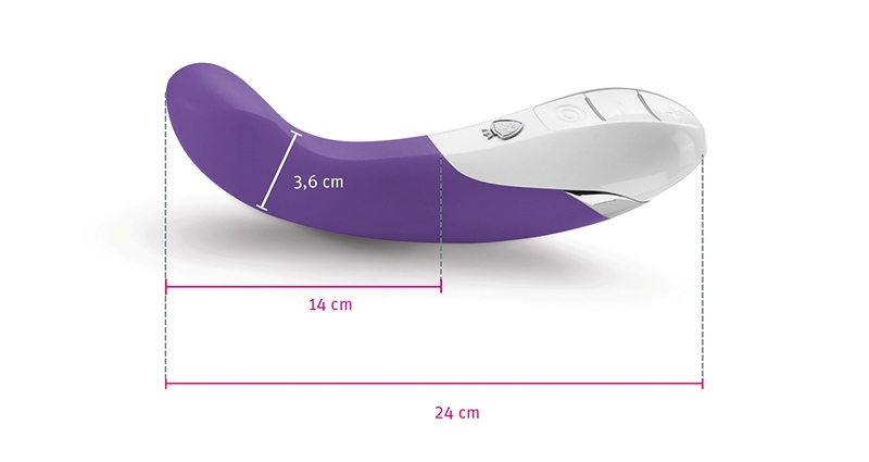 Al Punto is bent so that his point hits the G-spot. Proudly ... Mystim - Al Punto Vibrator - Purple photo-7