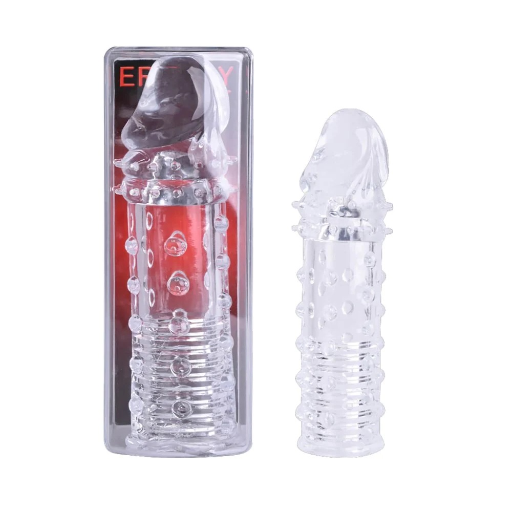 TPE material product fits all size.
Phthalates free Erokay - Penis Sleeve XXXL - Clear photo-3