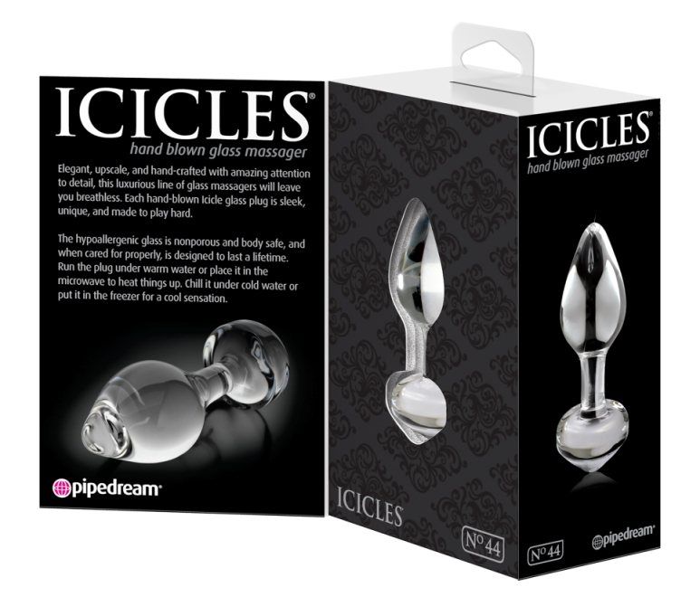Elegant, upscale, and hand-crafted with amazing attention to... Icicles - Anal Plug No.44 - Clear photo-4