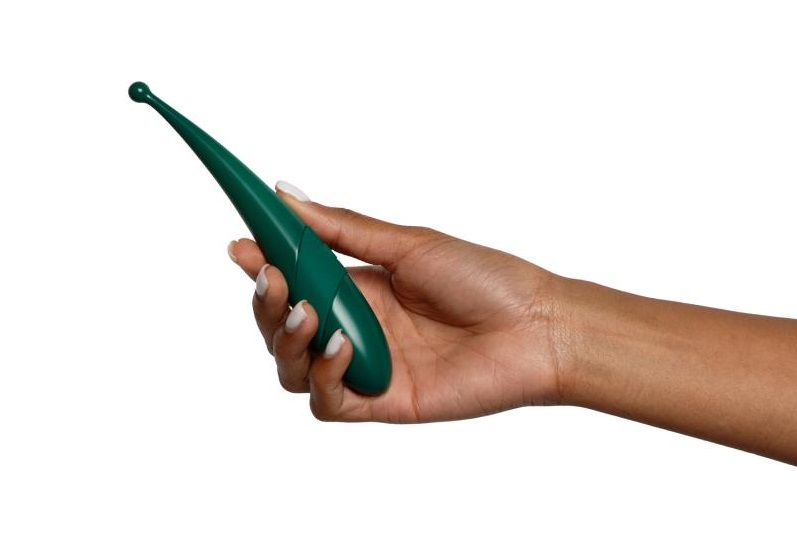 Introducing Gløv, the new ECO-friendly collection! The Luna ... Glov - Luna Eco Pin-Point Vibrator - Green photo-2