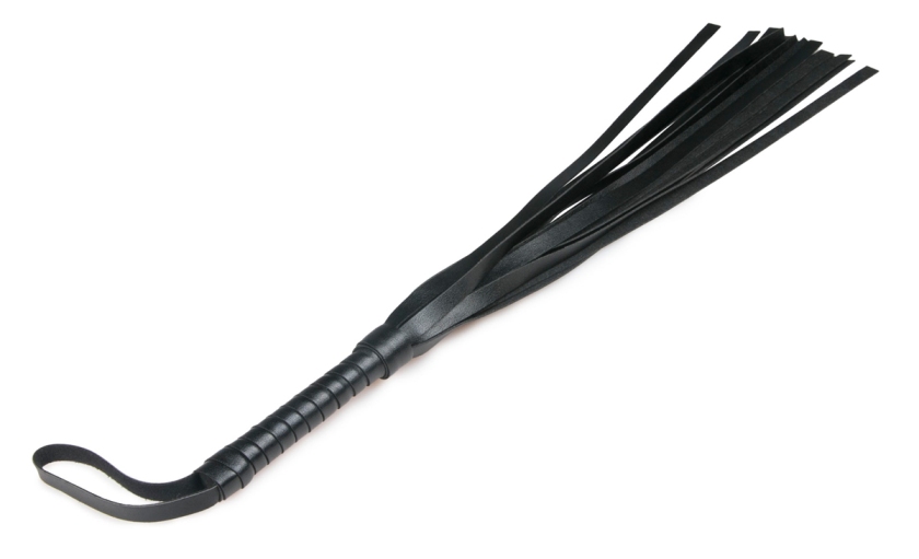 Has your partner been naughty? Punish him or her with this e... Easytoys - Flogger Whip - Black photo-3