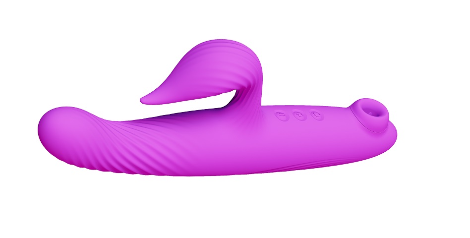 10 Kinds of vibration
7 Kinds of licking
3 Kinds of thrustin... Secwell - Peacher Multifunctional Vibrator - Purple photo-3