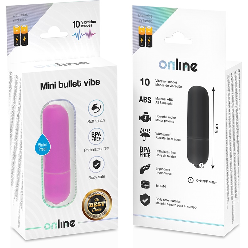 Small, discreet and powerful. With 10 different vibration pa... Online - Mini Bullet Vibe - Purple photo-5