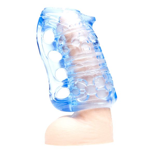 Great Fleshlight quality, lower price. When your standard Fl... Fleshlight - Fleshskins Grip Blue Ice Stroker photo-4