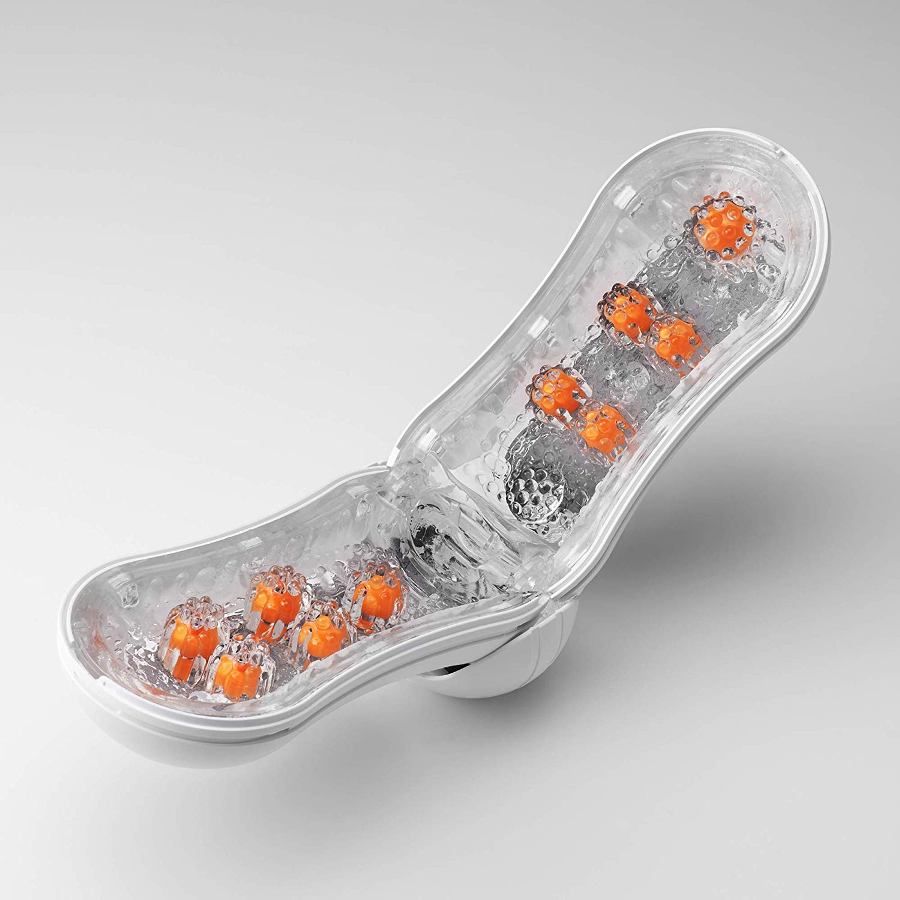 Tenga Flip OrbOrange Crash是Tenga Flip系列自慰器的最新產品,它在中間打開後,既... Tenga - Flip ORB 飛機杯 - 橙色 照片-2