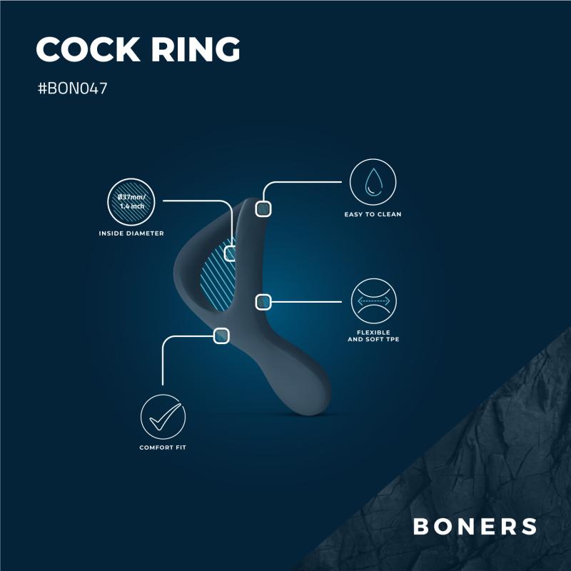 Are you looking to intensify your sexual experiences? Wearin... Boners - Snug Cock Ring - Grey photo-8