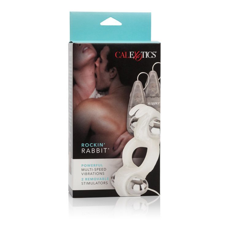 Enjoy unlimited frisky fun with the erotic Rockin' Rabbit. T... CEN - Rocking Rabbit Cock Ring With Vibration photo-4
