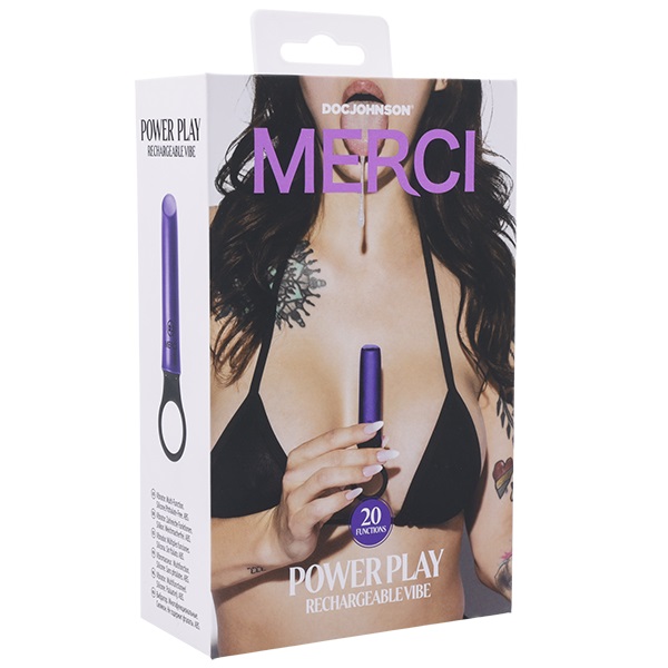Don’t let the small size and quiet motor of the Merci Power ... Doc Johnson - Merci Power Play Vibe - Purple photo-5