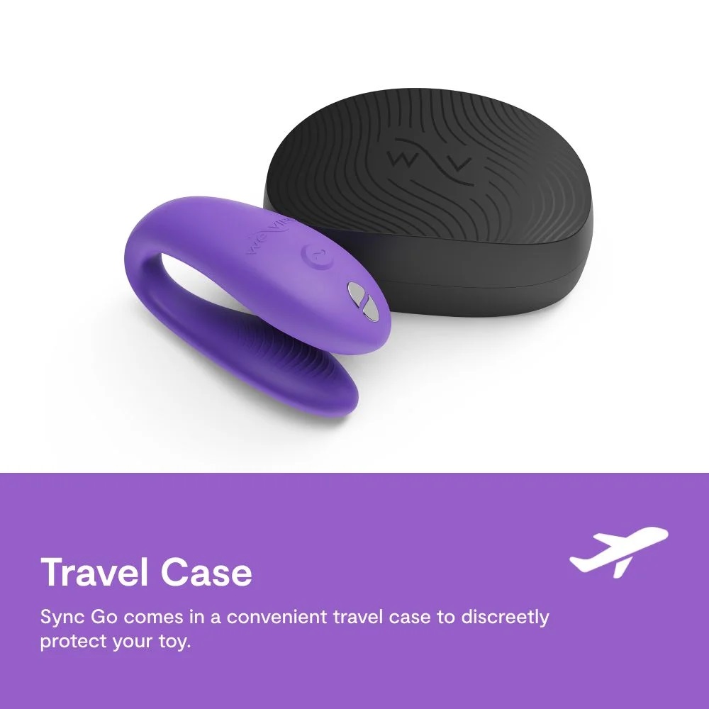 Sync Go is made for couples on the move – its sleek travel c... We-Vibe - Sync Go - Light Purple photo-6