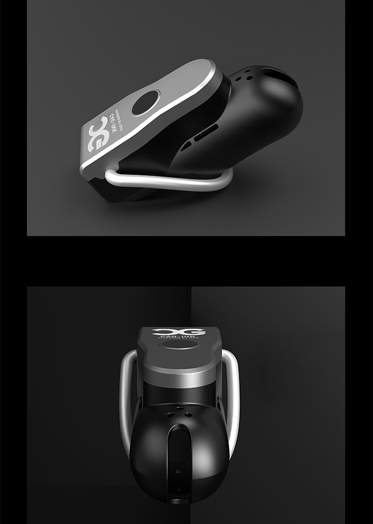 3-Shock modes (Vibrate / Tremble / Sting) at your ch... QIUI - APP Controlled Chastity Device M - Black photo-13
