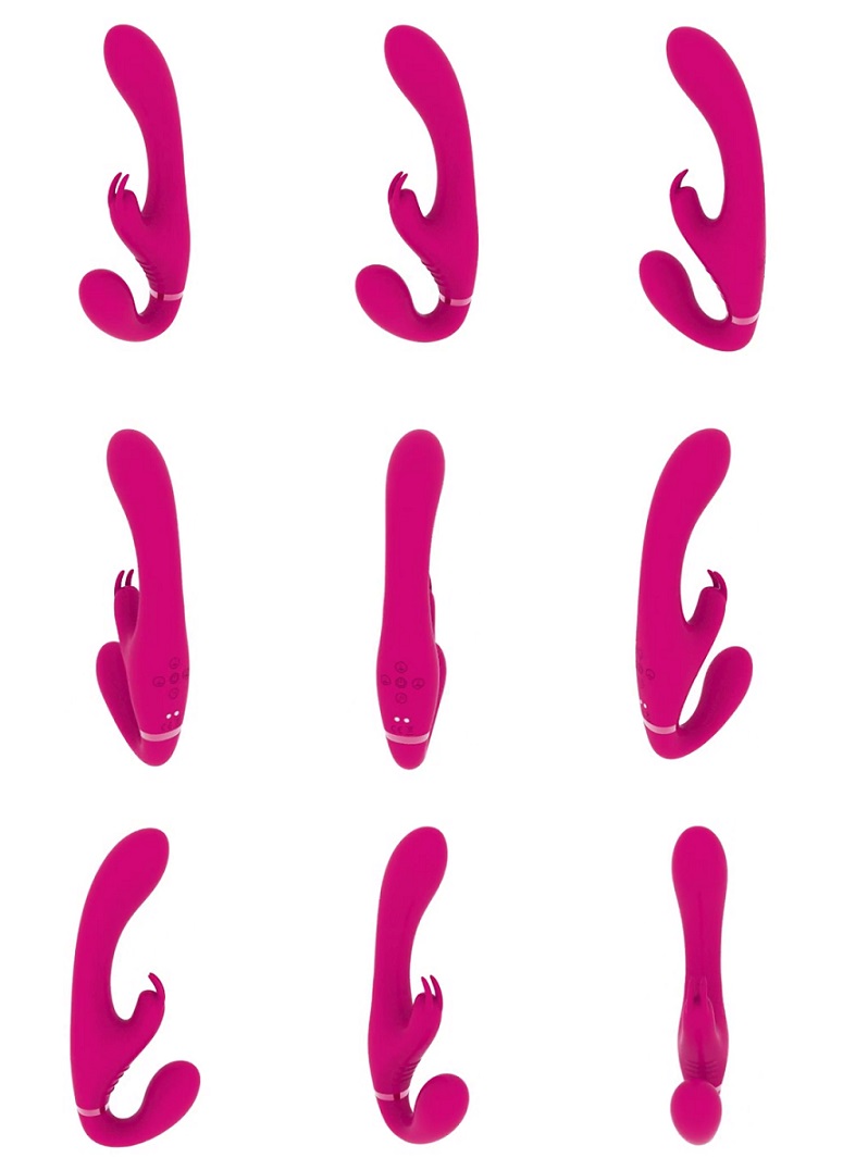 SUKI is one of the most Innovative and best vibrating strapl... Vive - Suki Strapless Rabbit Strap-On - Pink photo-6