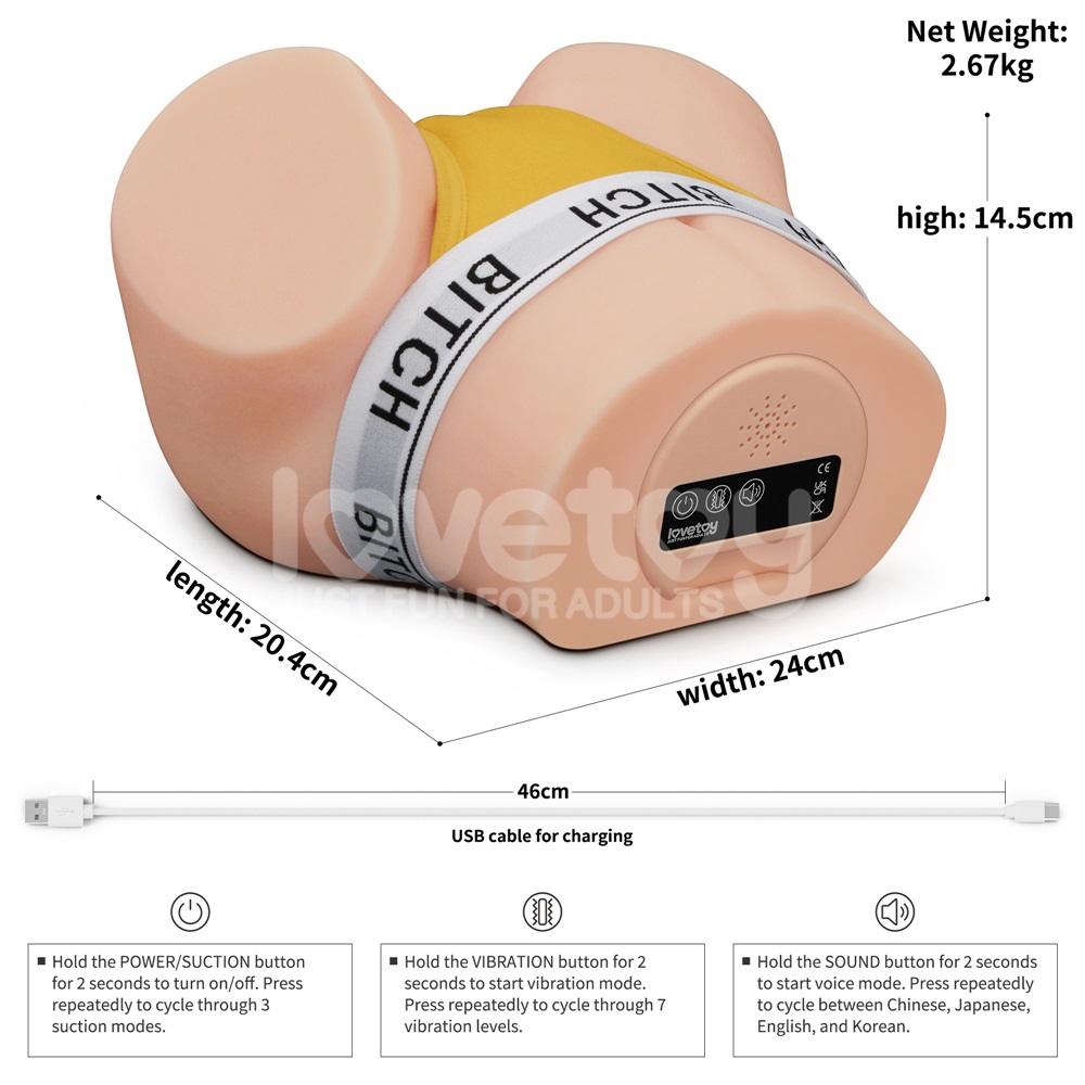 Introducing our exquisitely designed pleasure tool, the Stre... Lovetoy - Streetgirl #15 Sensation Pulse Masturbator 2.7kg - Flesh photo-17