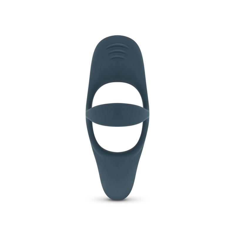 With the Boners Triple cockring, you'll enjoy delightful... Boners - Triple Vibro Cock Ring - Blue photo-2