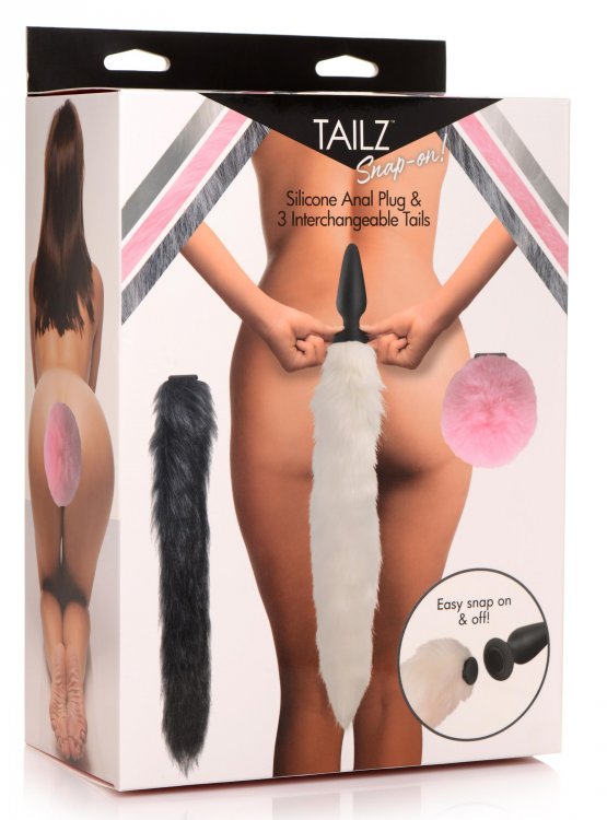 Let your wild side come out to play with these animal tails!... Tailz - 3 Interchangeable Tails w Anal Plug photo-14