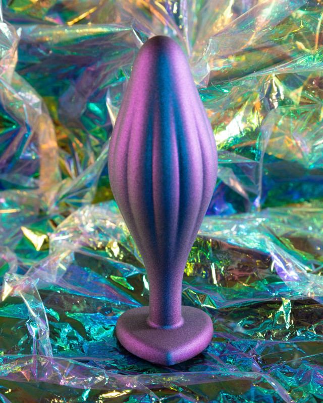 Whether you're a beginner or an experienced anal enthusi... AAM - Wavy Bling Plug - Blue photo-4