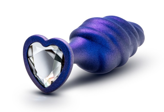 Whether you're a beginner or an experienced anal enthusi... AAM - Bumped Bling Plug - Blue photo-2